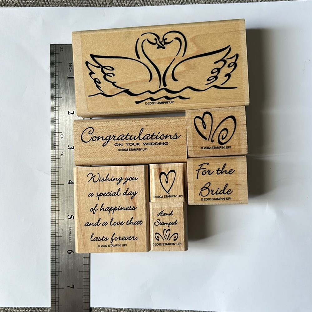 Swan stamp set - Picture 2 of 8